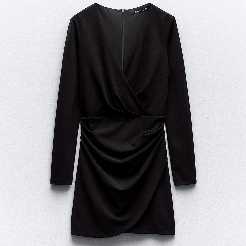 ZARA DRAPED DRESS💟 - Picture 5 of 6